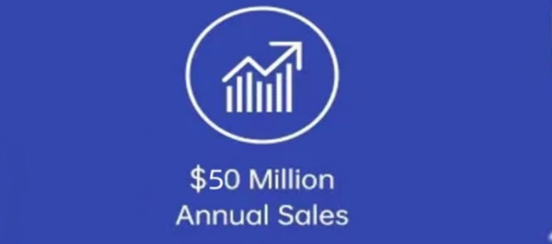 $50 Million Annual Sales